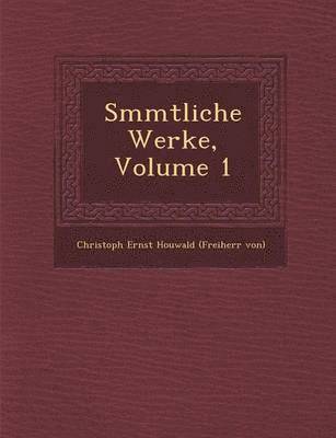 bokomslag S Mmtliche Werke, Volume 1