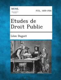 bokomslag Etudes de Droit Public, Volume I