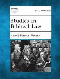 bokomslag Studies in Biblical Law