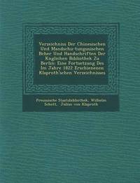 bokomslag Verzeichniss Der Chinesischen Und Mandschu-Tungusischen B Cher Und Handschriften Der K Nglichen Bibliothek Zu Berlin