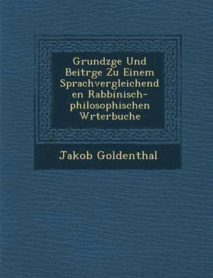 bokomslag Grundzge Und Beitrge Zu Einem Sprachvergleichenden Rabbinisch-philosophischen Wrterbuche