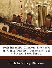 bokomslag 40th Infantry Division