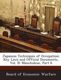 bokomslag Japanese Techniques of Occupation