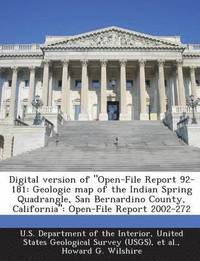 bokomslag Digital Version of Open-File Report 92-181