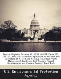 bokomslag Federal Register October 22, 1998