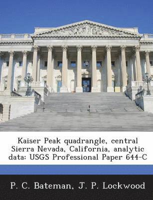 Kaiser Peak Quadrangle, Central Sierra Nevada, California, Analytic Data 1