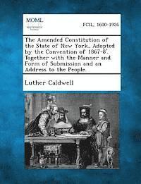 bokomslag The Amended Constitution of the State of New York, Adopted by the Convention of 1867-8'. Together with the Manner and Form of Submission and an Addres