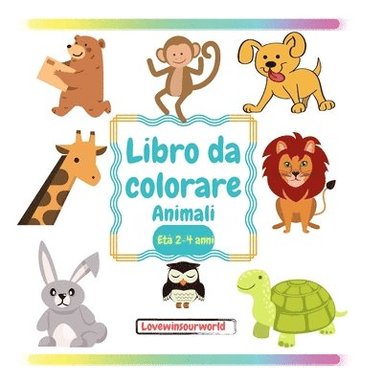 bokomslag Libro da colorare Animali