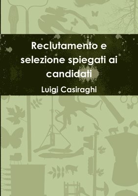 bokomslag Reclutamento e selezione spiegati ai candidati