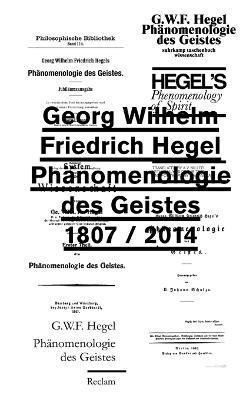 Phnomenologie des Geistes 1