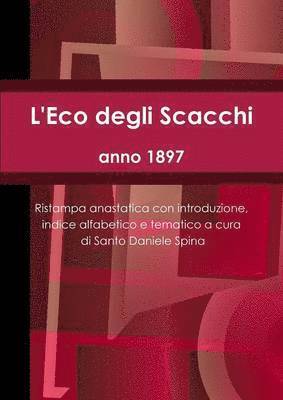 bokomslag L'Eco degli Scacchi, anno 1897