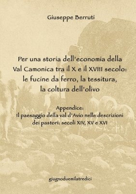 Per Una Storia Dell'economia Della Val Camonica Tra Il X E Il XVIII Secolo: Le Fucine Da Ferro, La Tessitura, La Coltura Dell'olivo 1