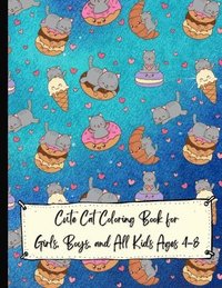 bokomslag Cute Cat Coloring Book for Girls, Boys, and All Kids Ages 4-8; Cat Coloring Book For Kids Simple and Fun Designs