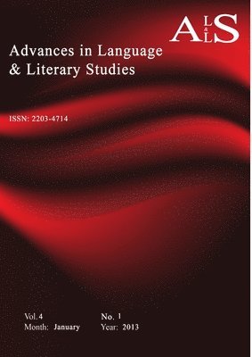 Advances in Language & Literary Studies (Vol. 4, No.1; 2013) 1