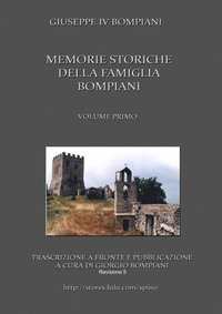 bokomslag Memorie storiche della famiglia Bompiani (Vol. I)