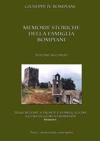 bokomslag Memorie storiche della famiglia Bompiani (Vol. II)