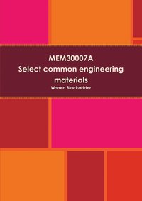 bokomslag Mem30007a Select Common Engineering Materials
