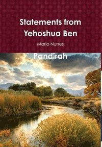 bokomslag Statements from Yehoshua Ben Pandirah
