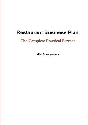 bokomslag Restaurant Business Plan - the Complete Practical Format