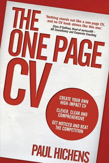 bokomslag One Page CV, The