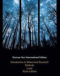 bokomslag Introduction to Behavioral Research Methods