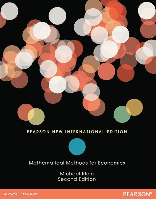 Mathematical Methods for Economics 1