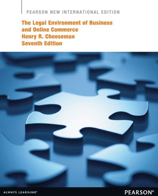 Henry Cheeseman - Legal Environment of Business and Online Commerce, The, Häftad