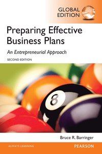 bokomslag Preparing Effective Business Plans: An Entrepreneurial Approach, Global Edition