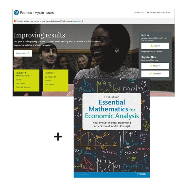 Essential Mathematics for Economic Analysis plus MyMathLab 1