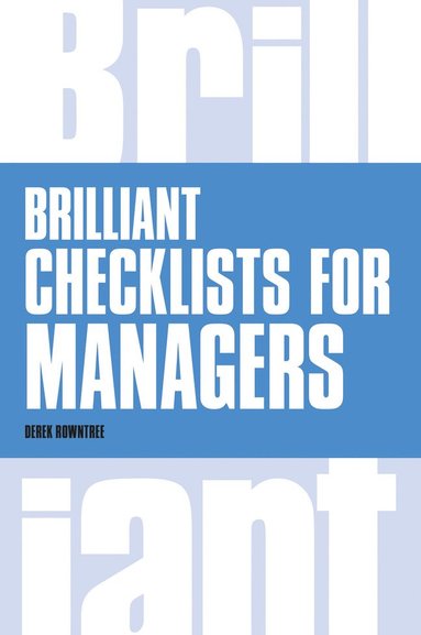 bokomslag Brilliant Checklists for Managers