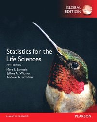 bokomslag Statistics for the Life Sciences, Global Edition