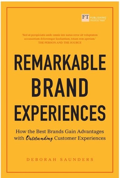Deborah Saunders - Remarkable Brand Experiences, Häftad