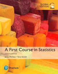 bokomslag First Course in Statistics, A, Global Edition