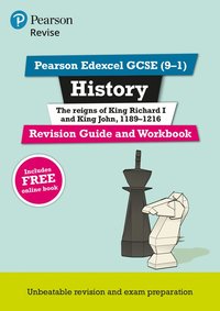 bokomslag Pearson REVISE Edexcel GCSE (9-1) History King Richard I and King John Revision Guide and Workbook: For 2024 and 2025 assessments and exams - incl. free online edition (Revise Edexcel GCSE History 16)