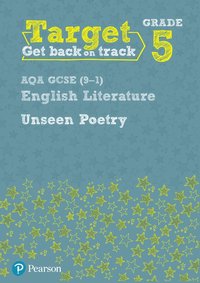 bokomslag Target Grade 5 Unseen Poetry AQA GCSE (9-1) Eng Lit Workbook