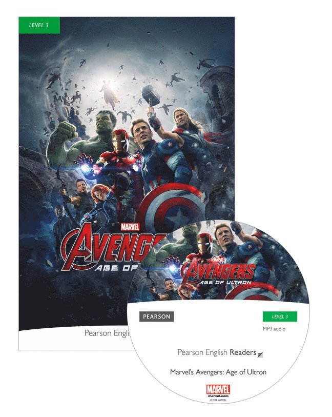 Pearson English Readers Level 3: Marvel - The Avengers - Age of Ultron (Book + CD) 1
