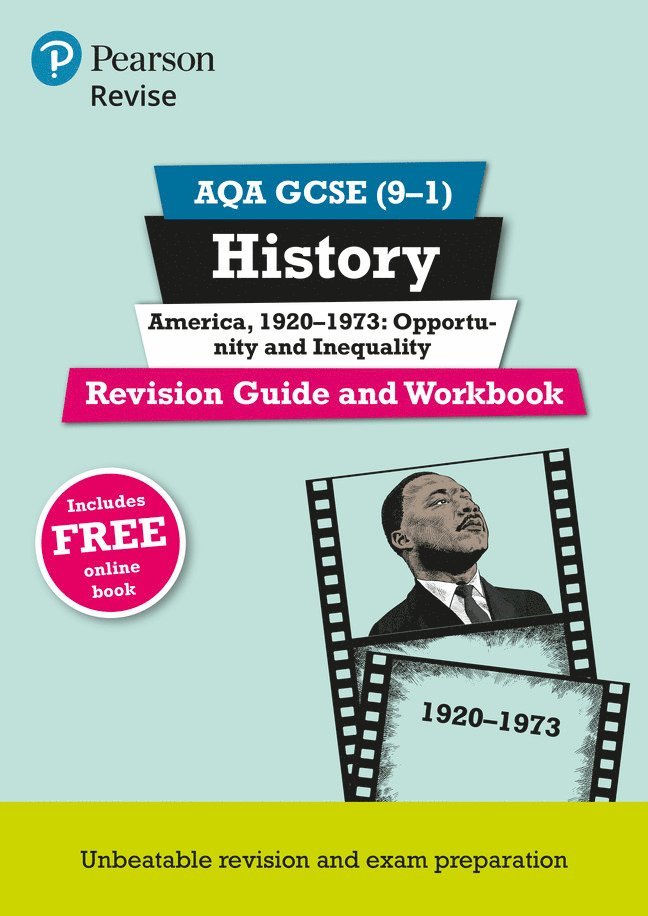 Pearson REVISE AQA GCSE History America, 1920-1973: Opportunity and inequality Revision Guide and Workbook: For 2025 and 2026 exams 1