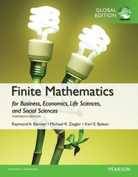 bokomslag Finite Mathematics for Business, Economics, Life Sciences and Social Sciences plus Pearson MyLab Mathematics with Pearson eText, Global Edition