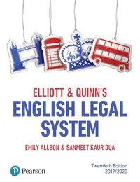 bokomslag Elliott & Quinn's English Legal System