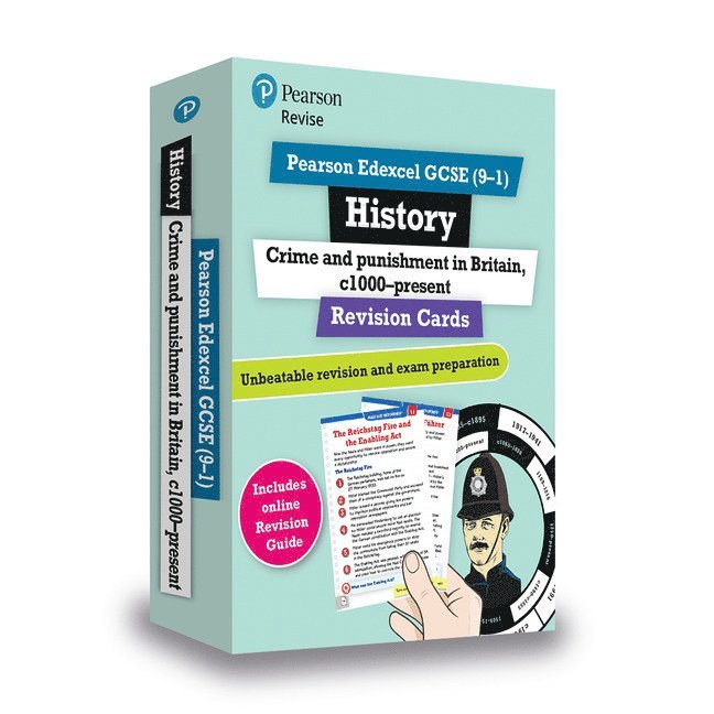 Pearson REVISE Edexcel GCSE History Crime and Punishment in Britain: Revision Cards incl. online revision and quizzes - for 2025 and 2026 exams 1