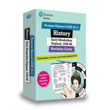 bokomslag Pearson REVISE Edexcel GCSE History Elizabethan England: Revision Cards incl. online revision and quizzes - for 2025, 2026 exams