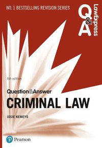 bokomslag Law Express Question and Answer: Criminal Law