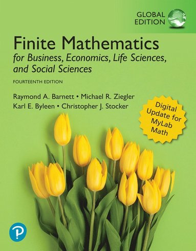 bokomslag Finite Mathematics for Business, Economics, Life Sciences, and Social Sciences, Global Edition