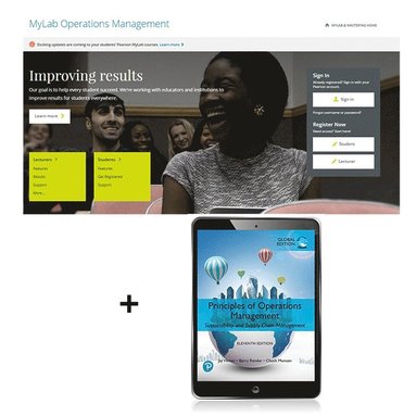 bokomslag MyLab Economics with Pearson eText for Principles of Operations Management: Sustainability and Supply Chain Management, Global Edition