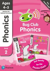 bokomslag Bug Club Phonics Learn at Home Pack 2, Phonics Sets 4-6 for ages 4-5 (Six stories + Parent Guide + Activity Book)