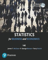 bokomslag Statistics for Business & Economics, Global Edition