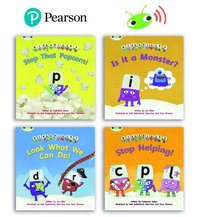 bokomslag Learn to Read at Home with Bug Club Phonics Alphablocks: Phase 3/4 - Reception term 2 and 3 (4 fiction books) Pack B