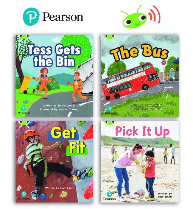 Learn to Read at Home with Bug Club Phonics: Phase 2 - Reception Term 1 (4 non-fiction books) Pack D 1