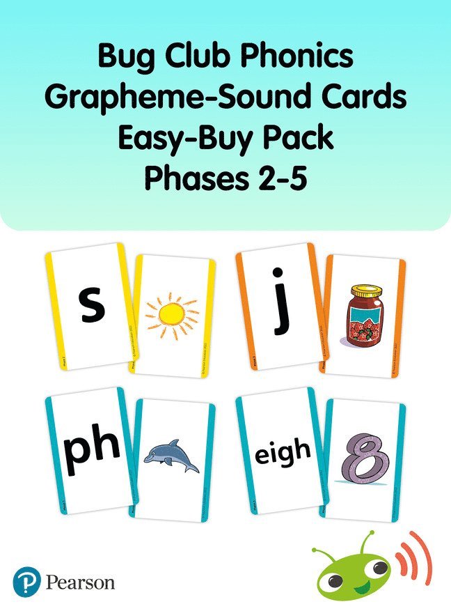 Bug Club Phonics Grapheme-Sound Cards Easy-Buy Pack Phases 2-5 1