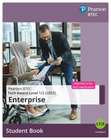 bokomslag BTEC Tech Award 2022 Enterprise Student Book
